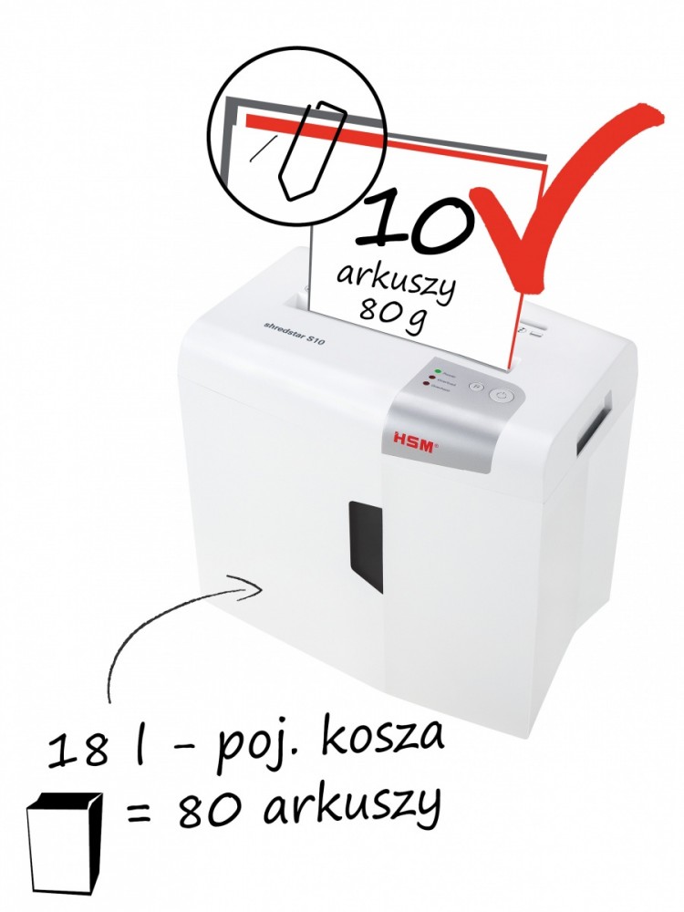 Popieriaus smulkintuvas hsm shredstar s10 (1042121)