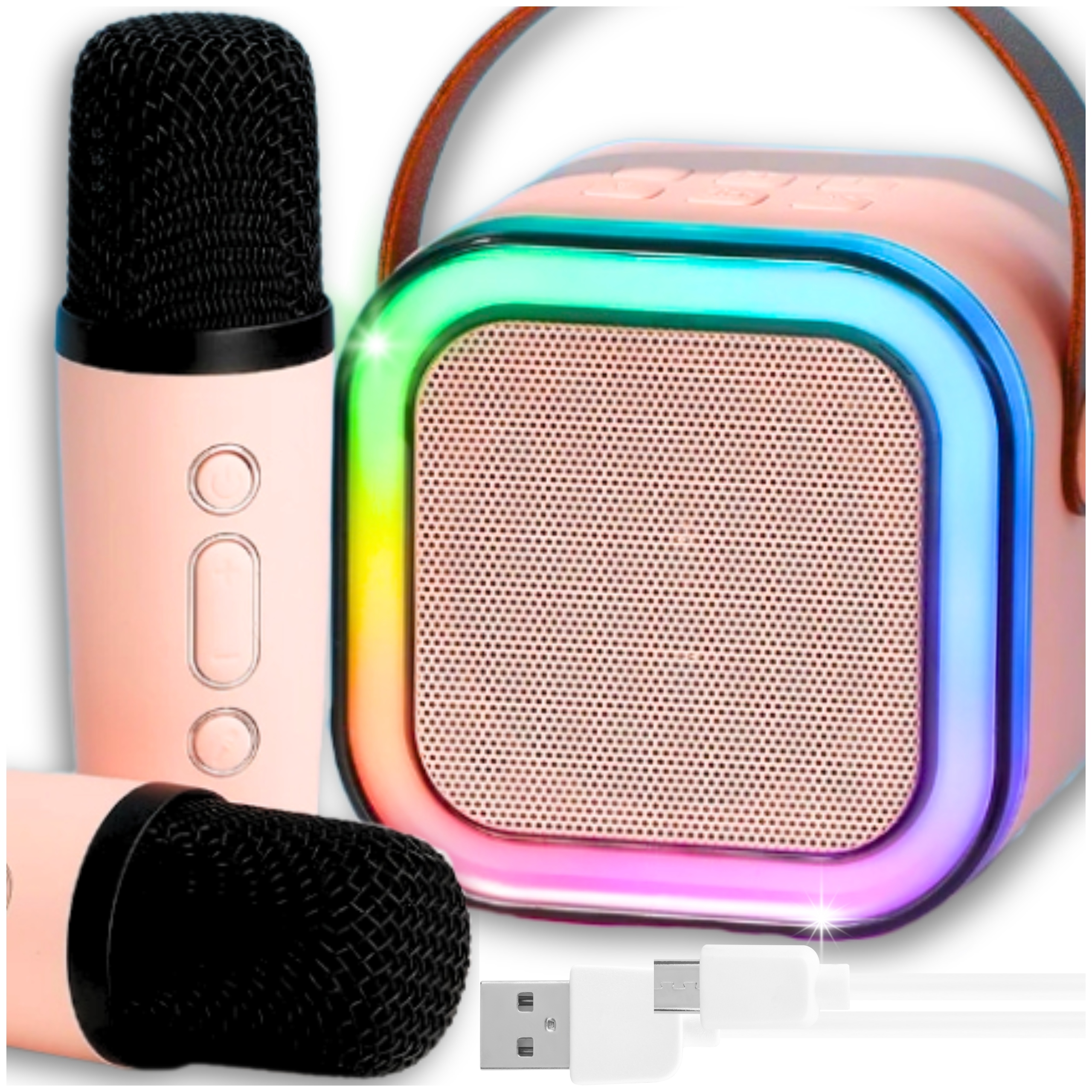 2vnt., mikrofonų + bluetooth garsiakalbis