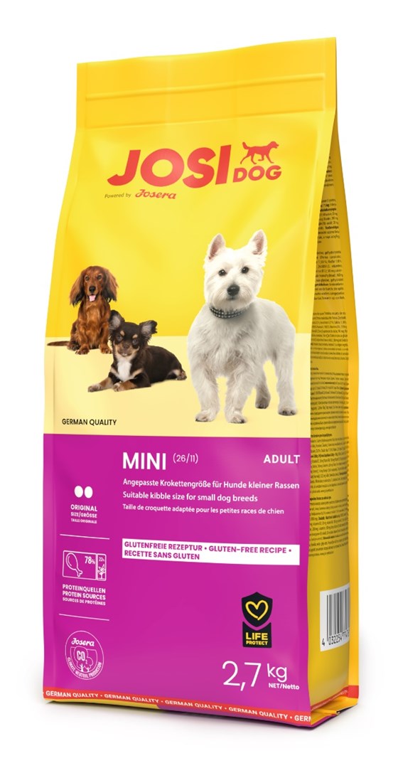 Josera josidog mini mažų veislių šunims su vištiena ir antiena, 2,7 kg
