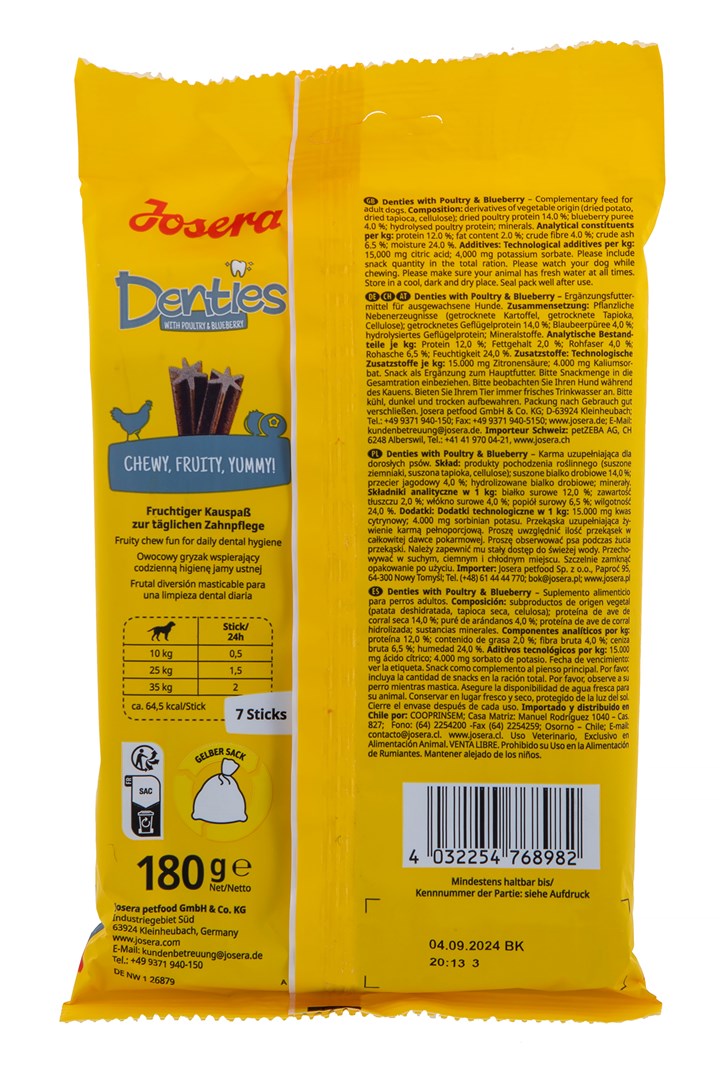 Josera denties su paukštiena ir uogomis, 180 g