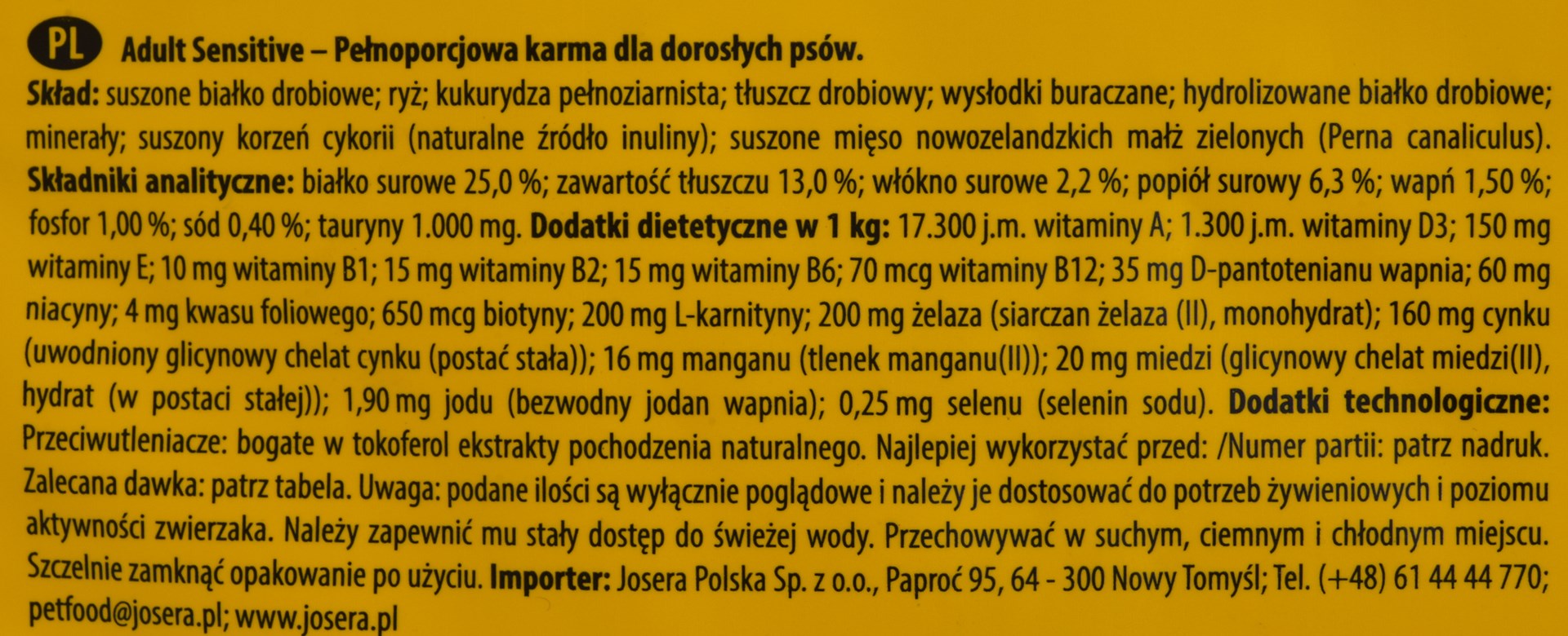 Josera josidog adult sensitive 15 kg