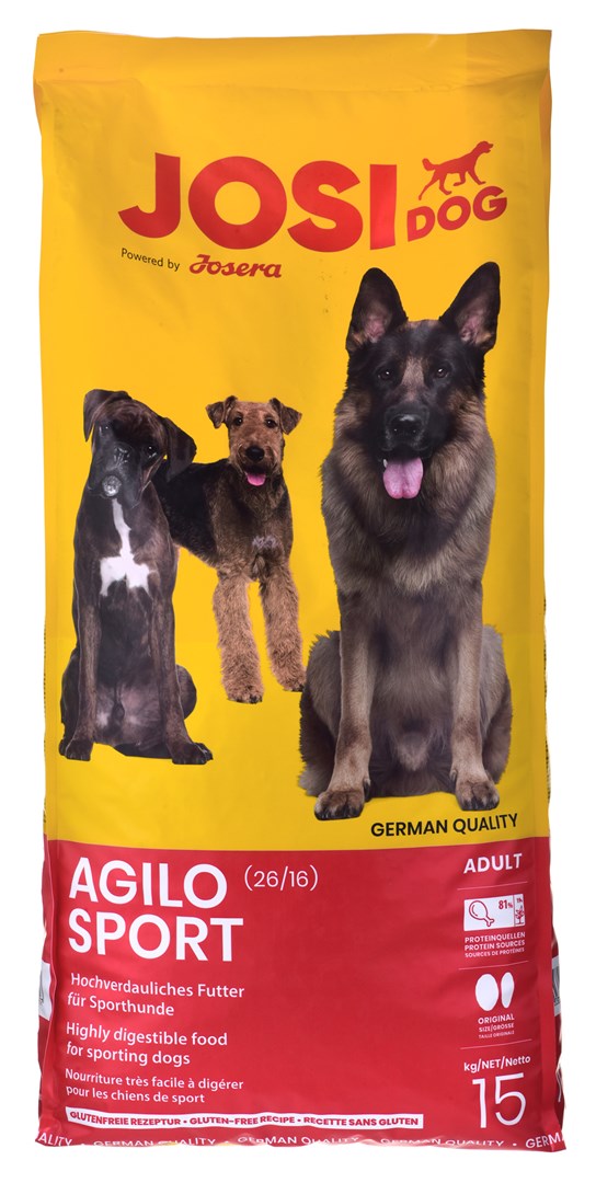 Josera josidog agilo sport su paukštiena ir ryžiais, 15 kg