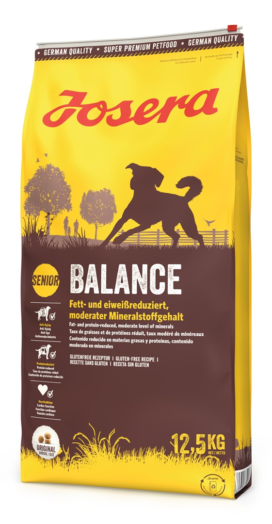 Josera Balance Vyresnio Amžiaus Ir  Mažesnio Aktyvumo Suaugusiems Šunims, 12,5 Kg