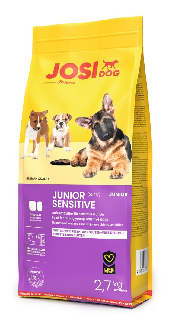 Josera josidog junior sensitive jauniems šuniukams su jautria virškinimo sistema, 2,7 kg
