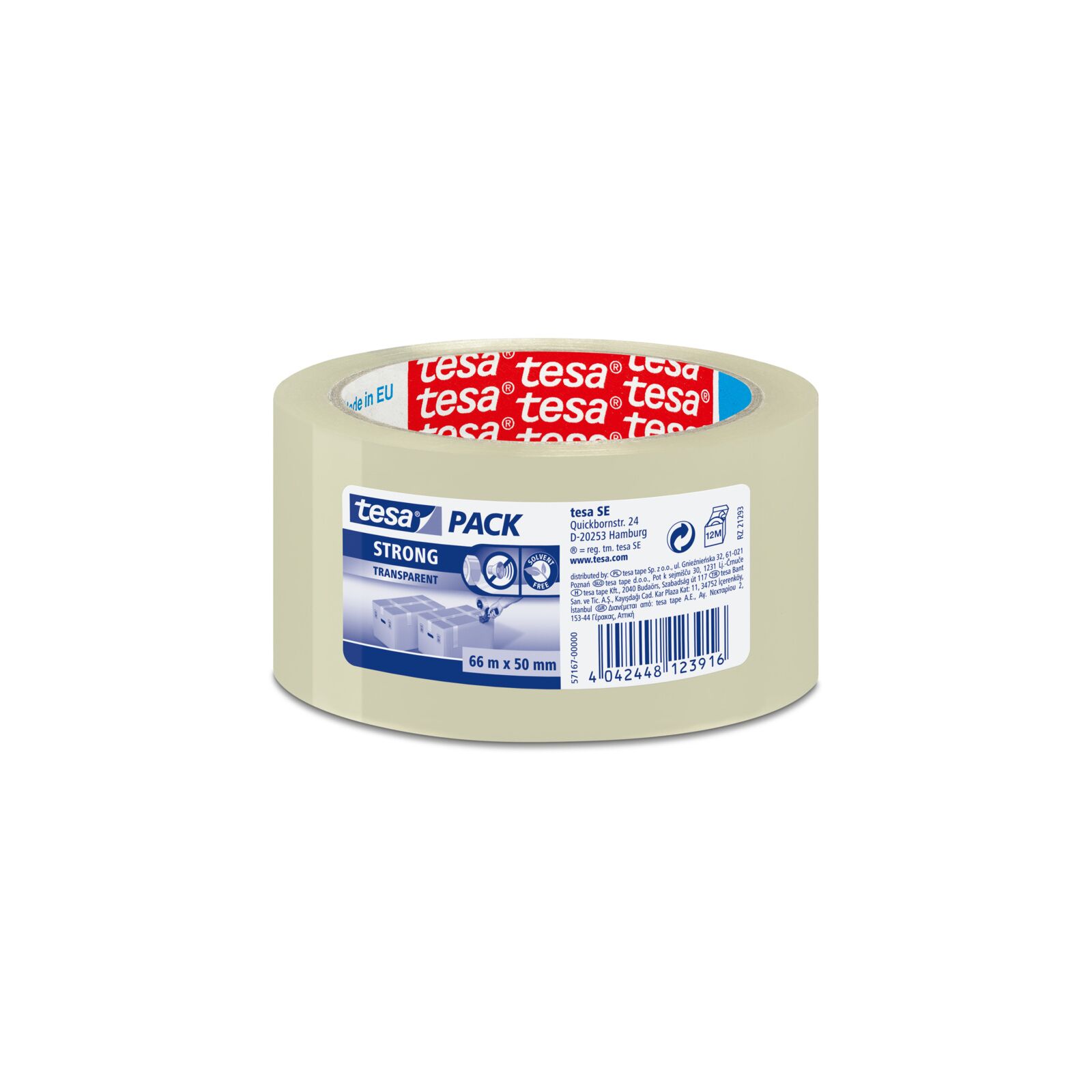 Pakavimo juosta Strong 66x50mm skaidri