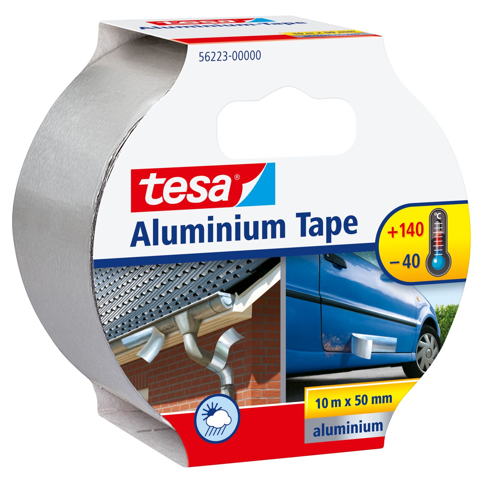 Aliuminio juosta tesa®, 10m x 50mm