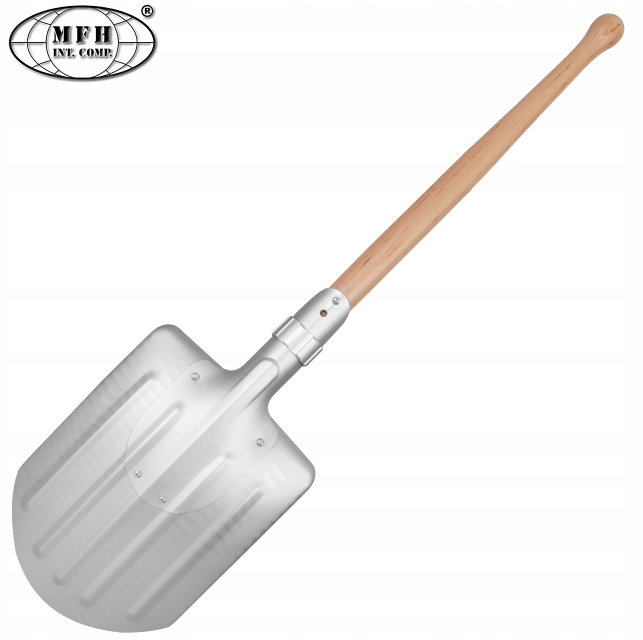 MFH Sniego kastuvas su medine rankena, ilgis 74 cm
