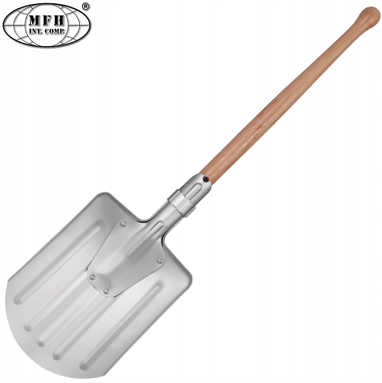 MFH Sniego kastuvas su medine rankena, ilgis 74 cm