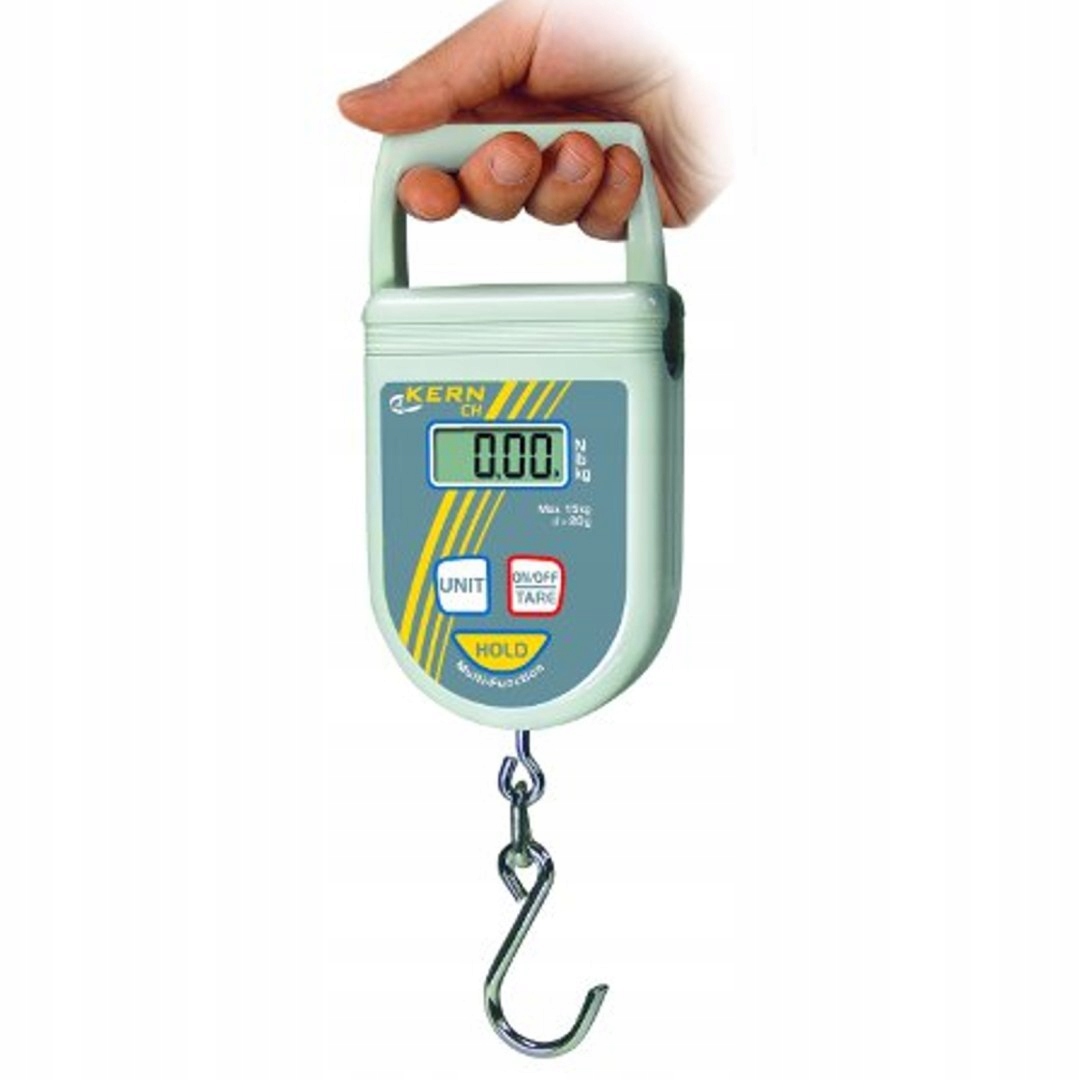 Rankinės kablio svarstyklės Kern su LCD ekranu, 50 kg