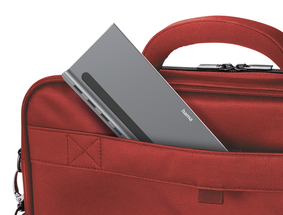 Adapteris hama connect2office pro, usb-c, 10 ports, gray - notebook dock