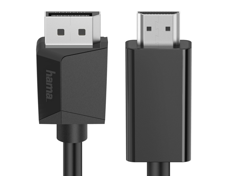 Tinklo laidas hama 002007120000, dp/hdmi, 1.5 m