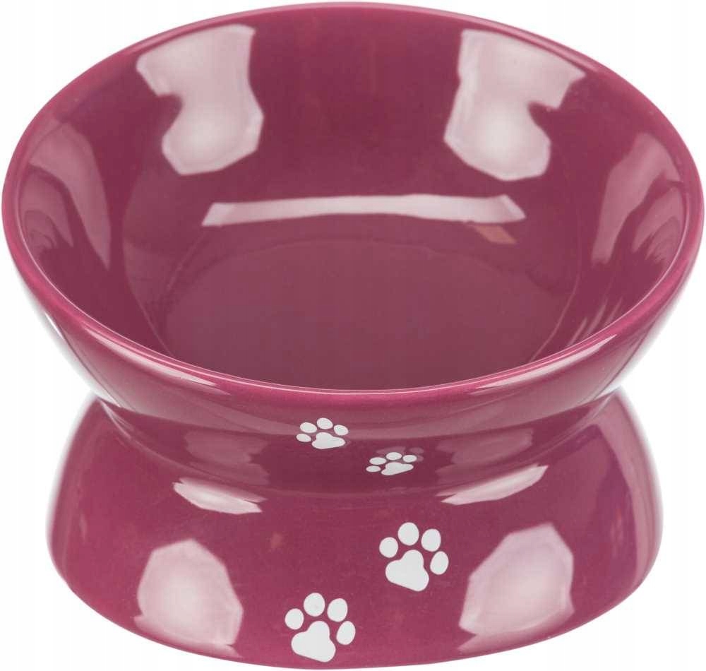 Ergonominė dubuo - trixie - pakeltas - 0,15 l - ø 13 cm - bordo keramika