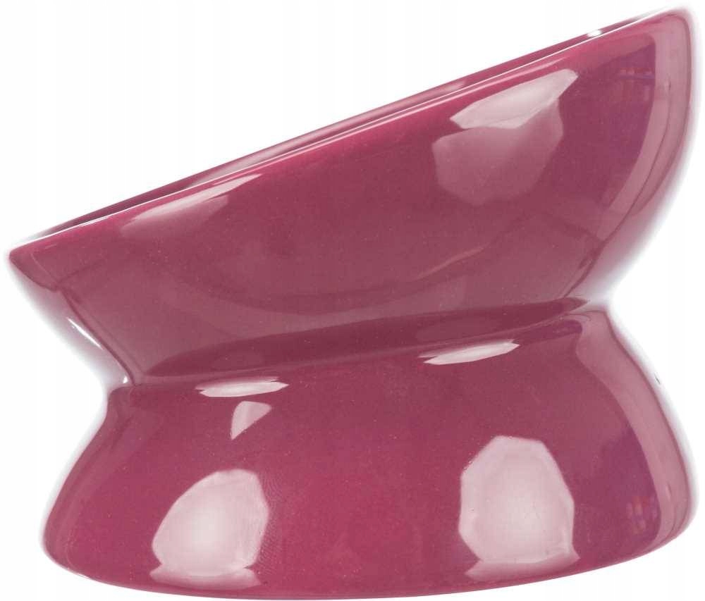 Ergonominė dubuo - trixie - pakeltas - 0,15 l - ø 13 cm - bordo keramika