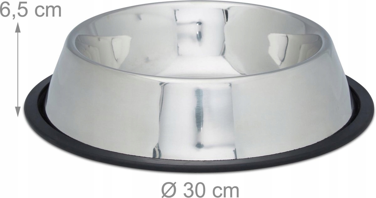 2x metalinis šunų dubuo ne -slip maistui ir vandeniui, dideliam augintiniui  1,25 l
