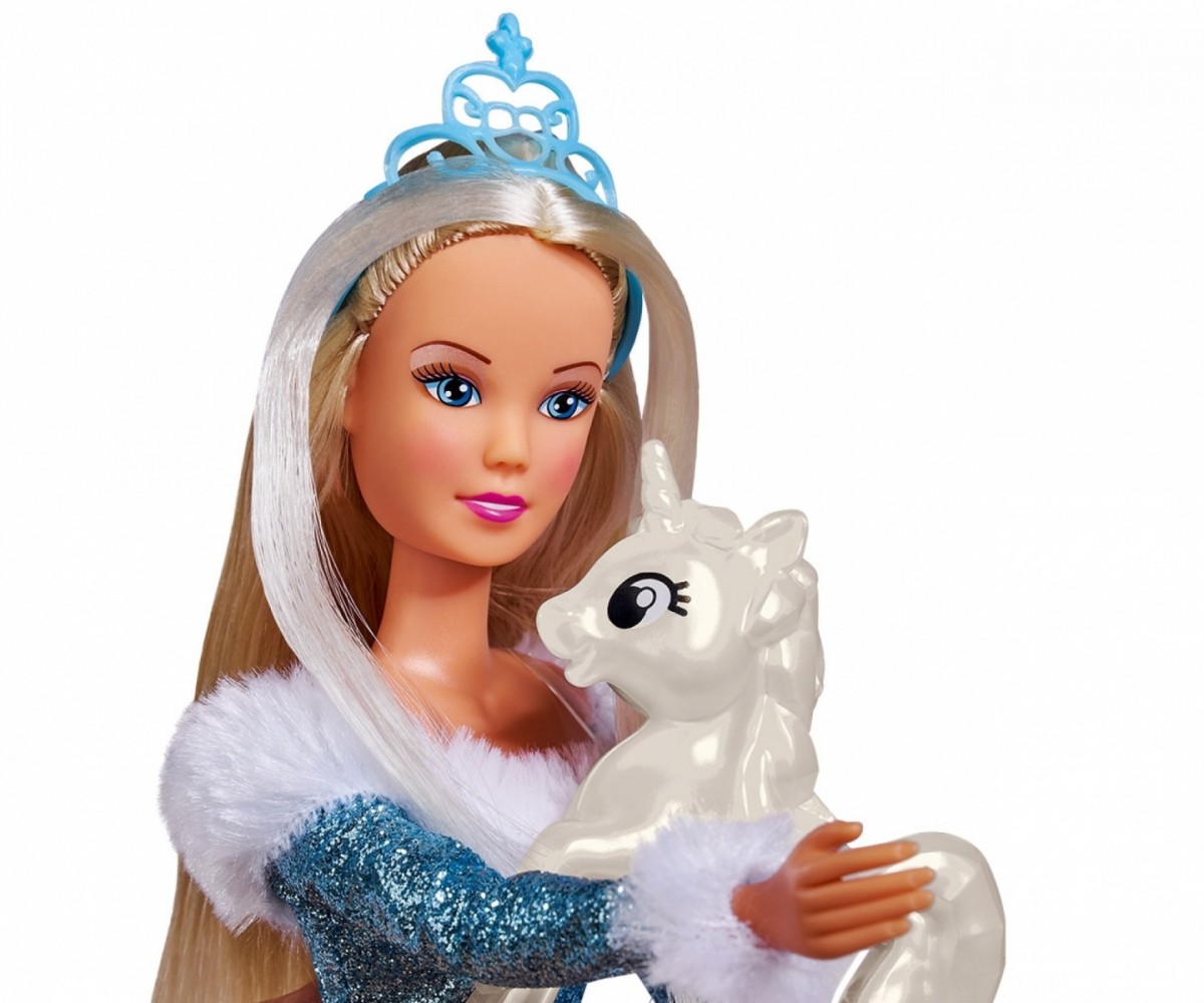 Lėlių princesių rinkinys su vienaragiu steffi love ir priedais simba