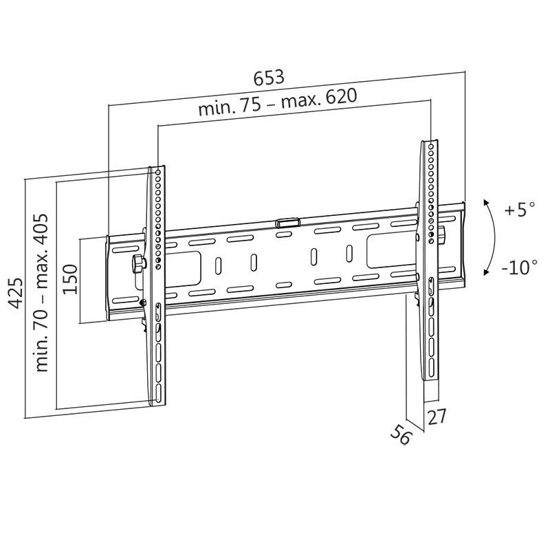 TV laikiklis LogiLink BP0018 37-70”