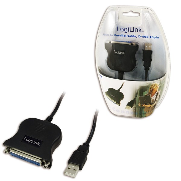 Logilink usb - dsub-25pin, 1.5m