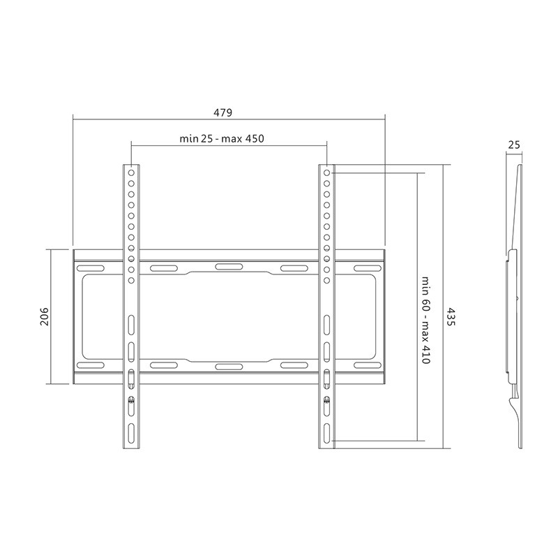Tv laikiklis logilink bp0011 32-55”