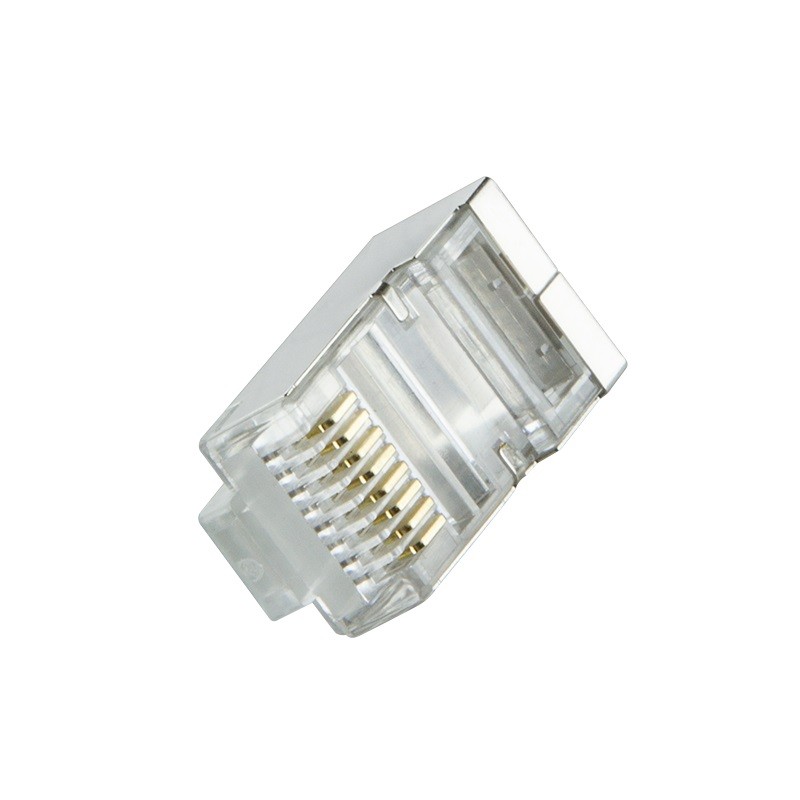 Logilink wtyki rj45 cat.6 100szt. ekranowane z osłoną, czarne-mp0022