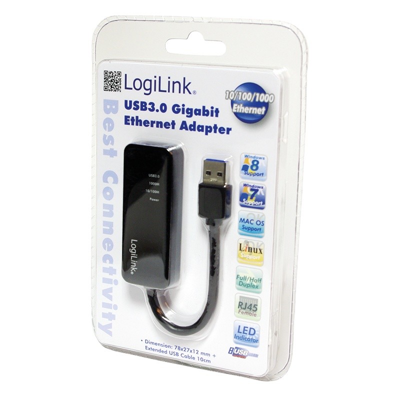 Logilink - adapter gigabit ethernet do usb 3.0