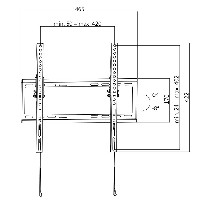 Tv laikiklis logilink bp0010 32-55”