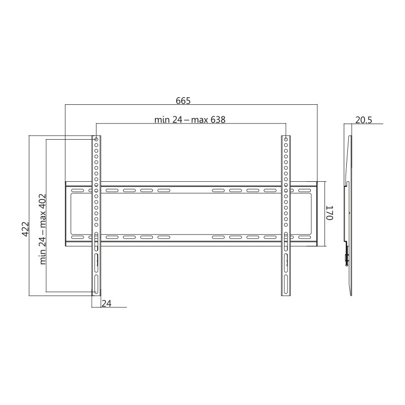 Tv laikiklis logilink bp0038 37-70
