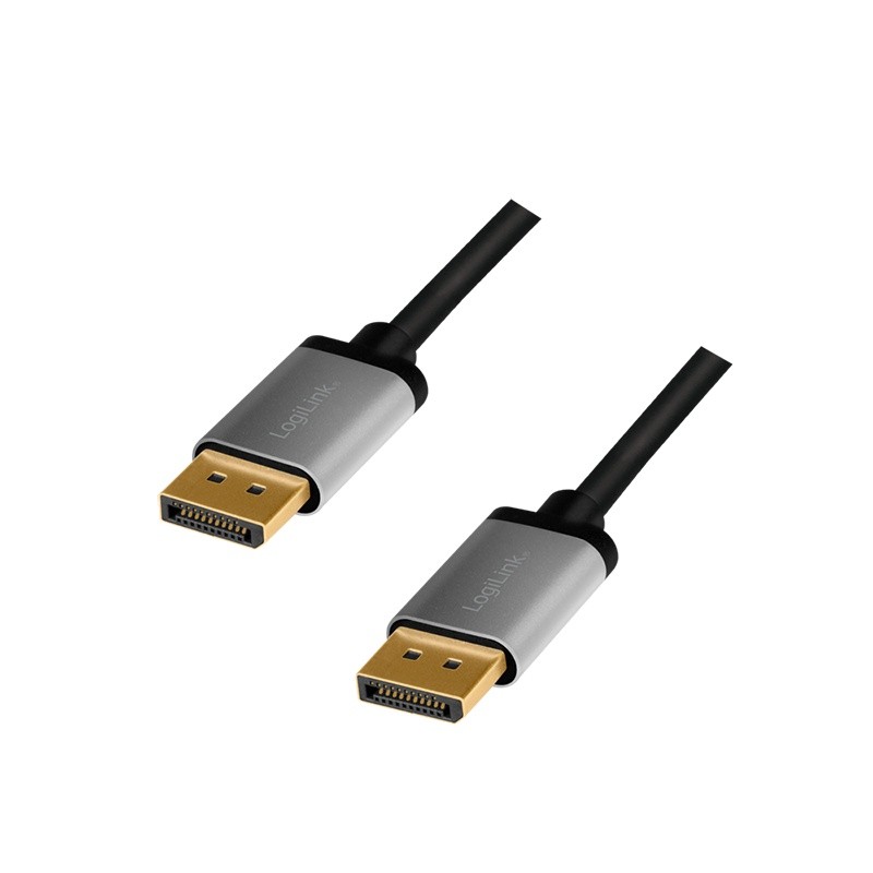 Hdmi Laidas Logilink „Displayport“ Kabelis, 4K / 60 Hz, Dp / M Iki Dp / M, Aliuminio, 2 M