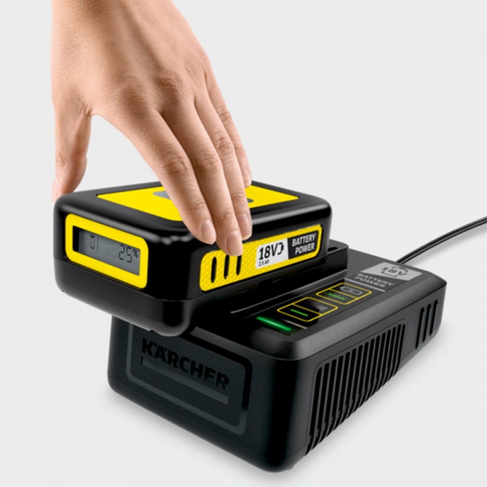 Akumuliatorius Karcher Power 18 V; 2,5 Ah + greito krovimo pakrovėjas Power