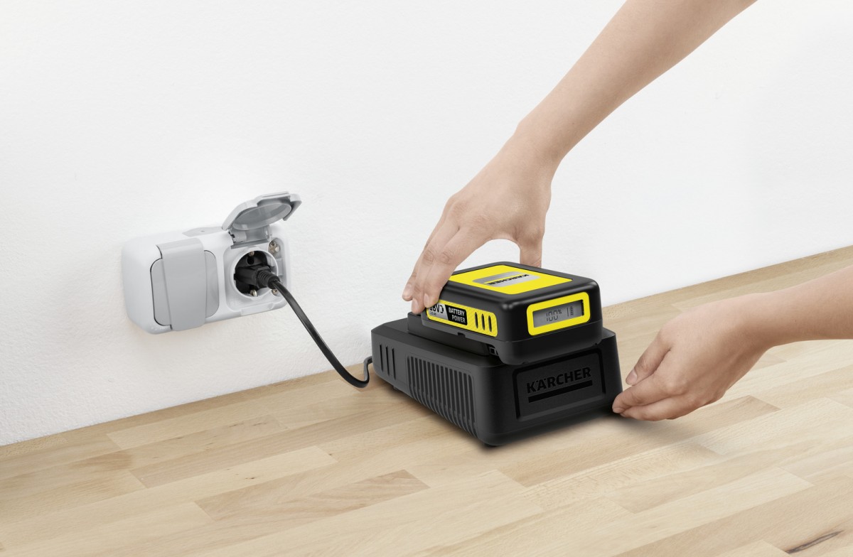 Akumuliatorius Karcher Power 18 V; 2,5 Ah + greito krovimo pakrovėjas Power
