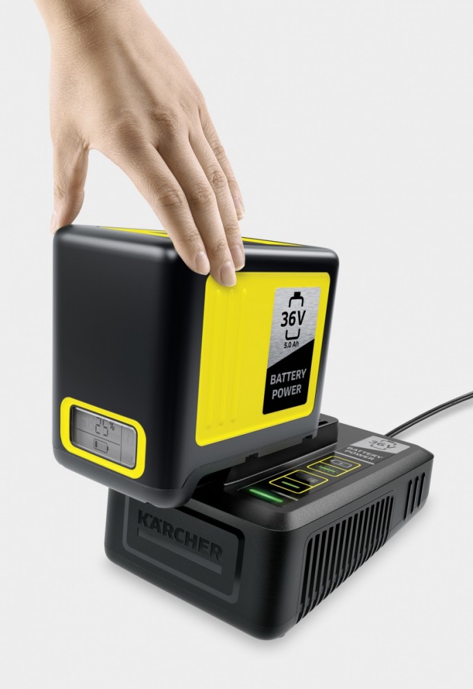 Karcher baterijos ir įkroviklio komplektas 36/50