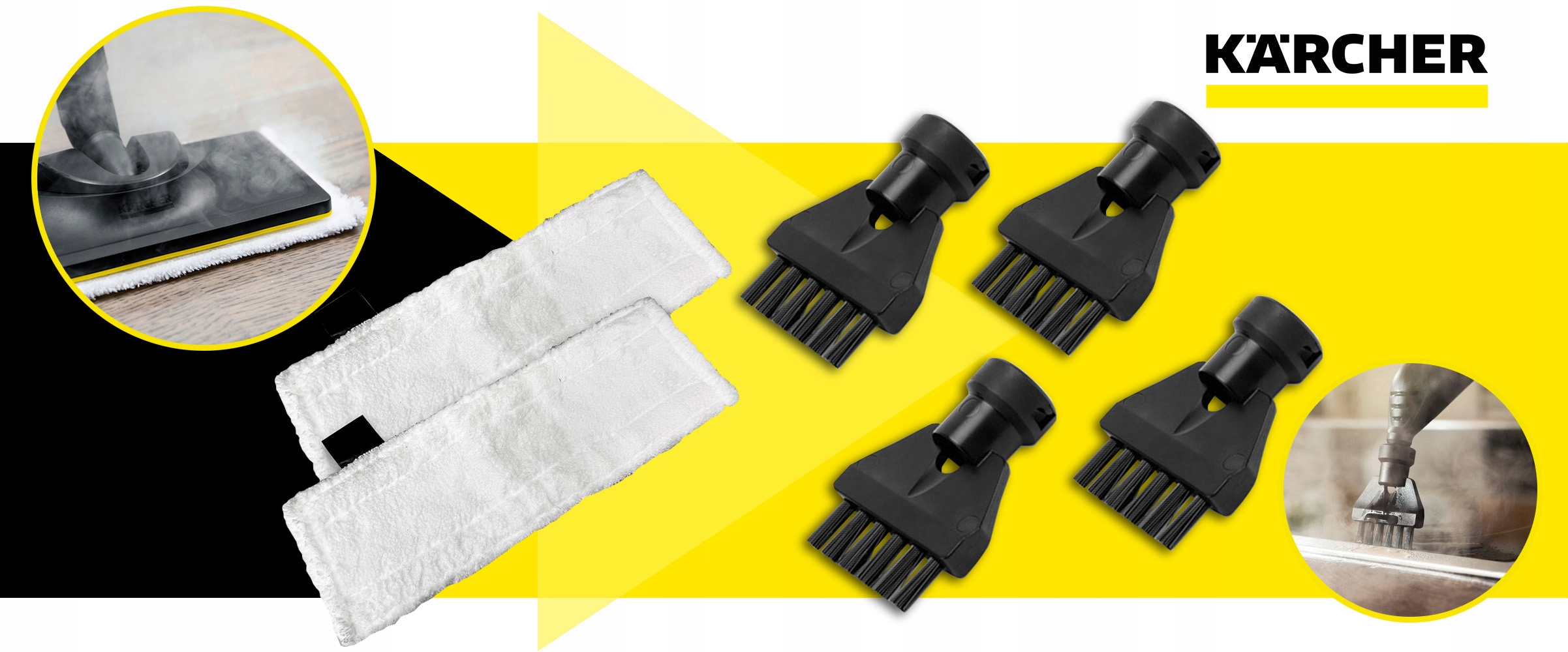 KARCHER plyšio šepečių rinkinys 2.863-324.0