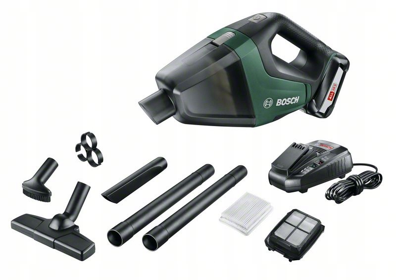 Akumuliatorinis dulkių siurblys Bosch Universal Vac 18; 18 V; 1x2,5 Ah akum.