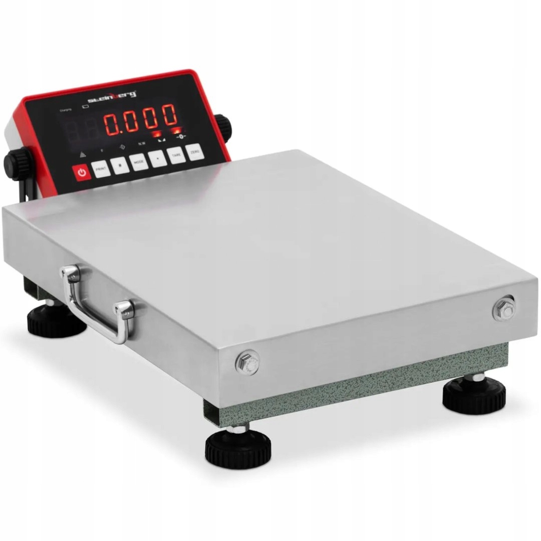 Pramoninės platforminės svarstyklės 30 x 40 cm, 60 kg / 0,01 kg, pilkos