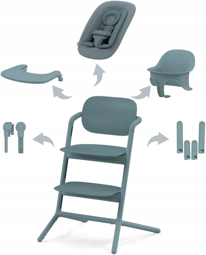Cybex maitinimo kėdutė Lemo 4in1, Stone Blue