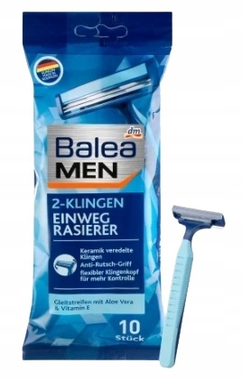 Balea Men vienkartiniai skustuvai, 10 vnt.