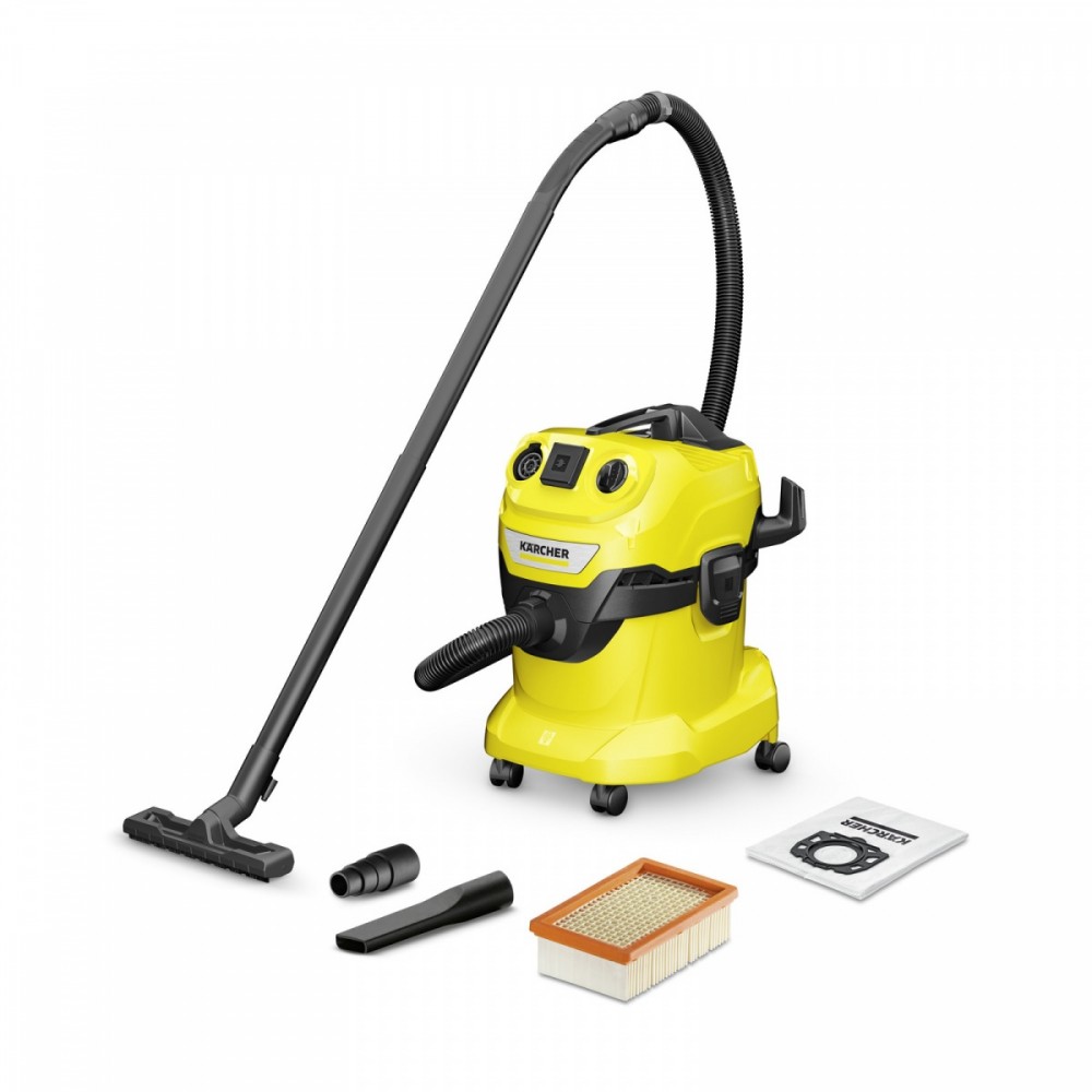 Dulkių siurblys kärcher wd 4 p v-20/5/22 - 1.628-272.0 juoda, geltona 20 l 1000 w