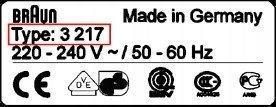 Braun 072942, 1 vnt.