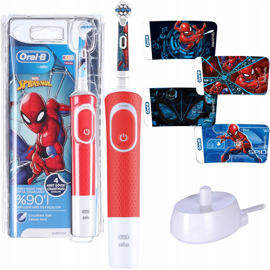 "Oral-B Spiderman" elektrinis dantų šepetėlis B08HVX3LWQ