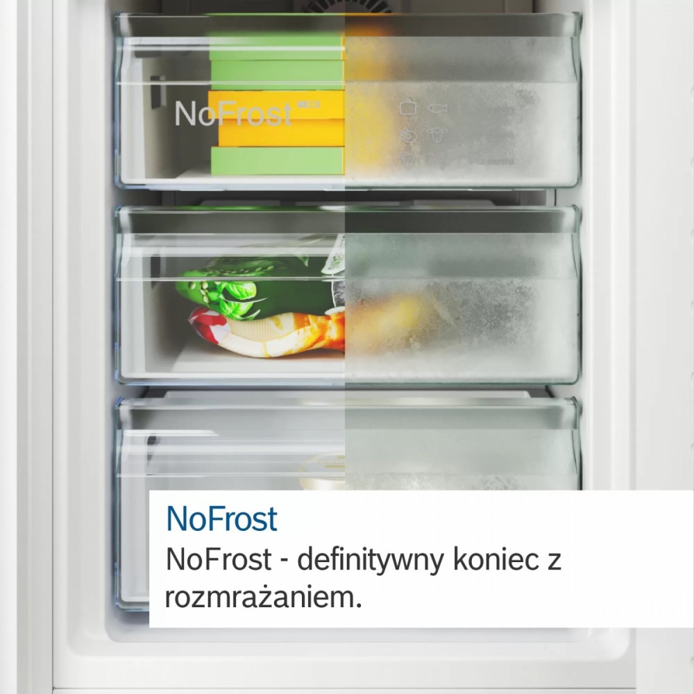 Laisvai pastatomas, šaldytuvas su šaldikliu apačioje bosch serie 4 kgn492idf, automatinis atitirpinimas