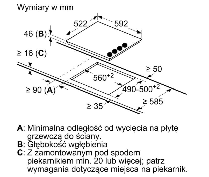 Keraminė kaitlentė bosch pke612ca2e