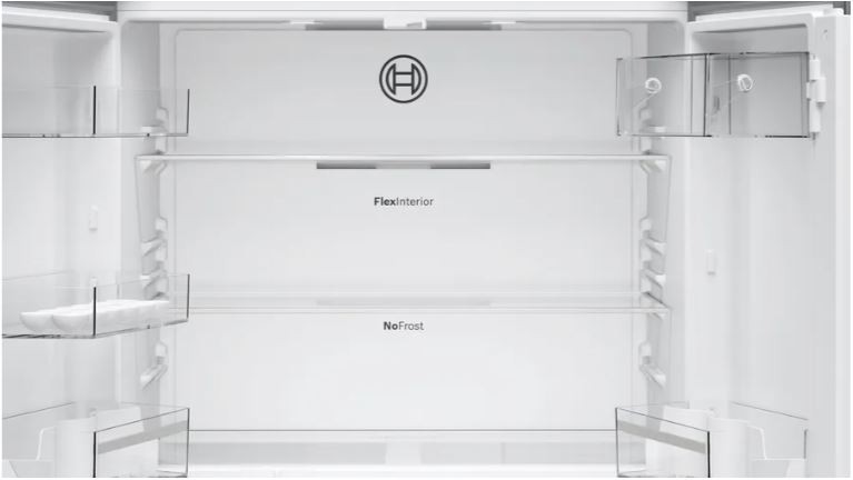 Laisvai pastatomas, dviduris šaldytuvas bosch serie 4 kfn96vpea, automatinis atitirpinimas