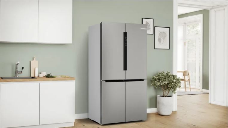 Laisvai pastatomas, dviduris šaldytuvas bosch serie 4 kfn96vpea, automatinis atitirpinimas