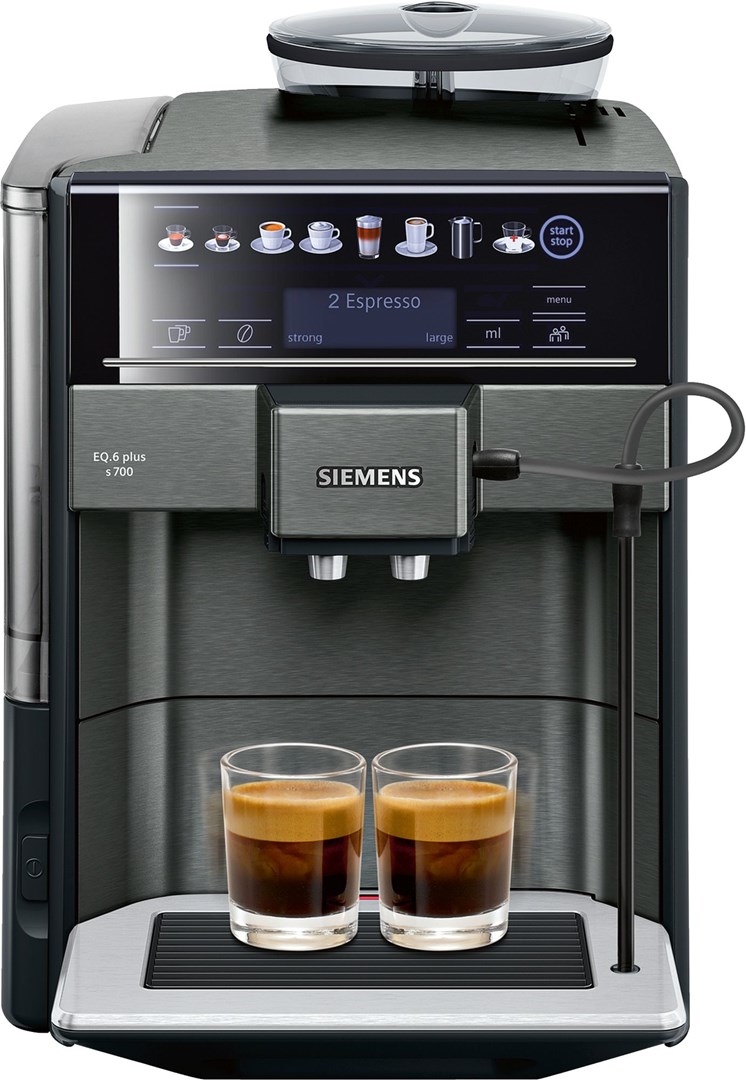 Automatinis kavos aparatas siemens te657319rw, su automatiniu pieno plakimu