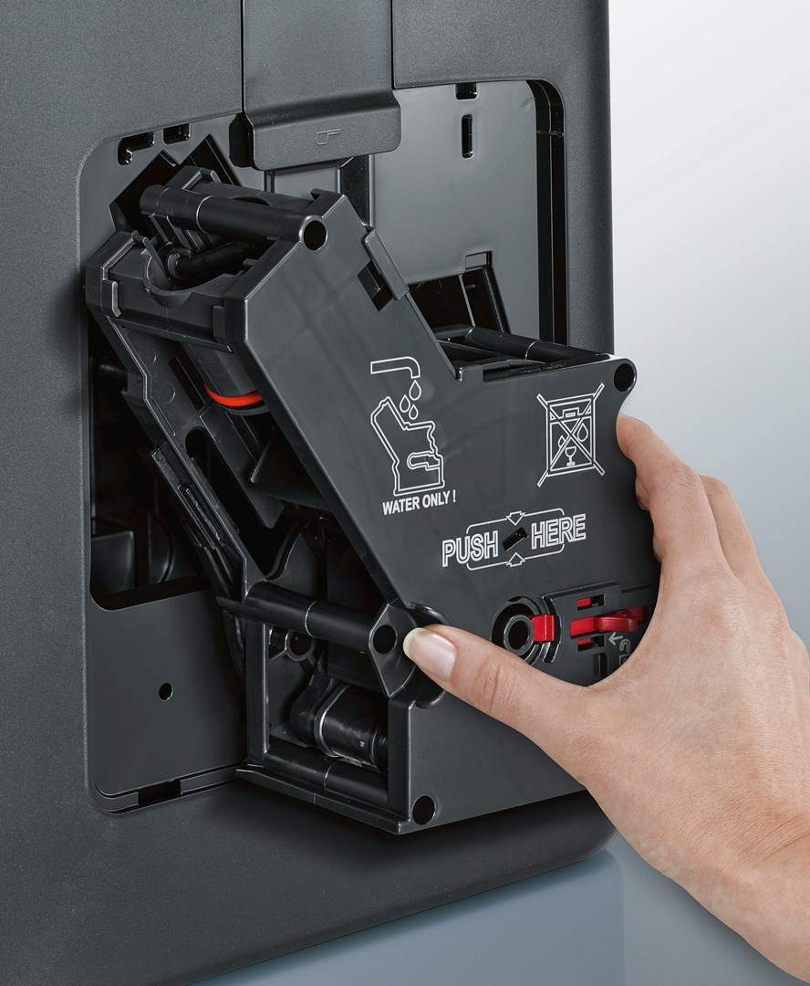 Automatinis kavos aparatas siemens te657319rw, su automatiniu pieno plakimu