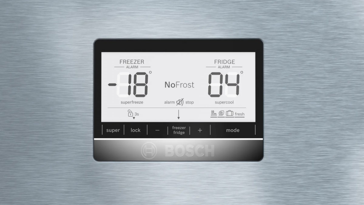 Laisvai pastatomas, šaldytuvas su šaldikliu apačioje bosch serie 6 kgn86aidr, automatinis atitirpinimas