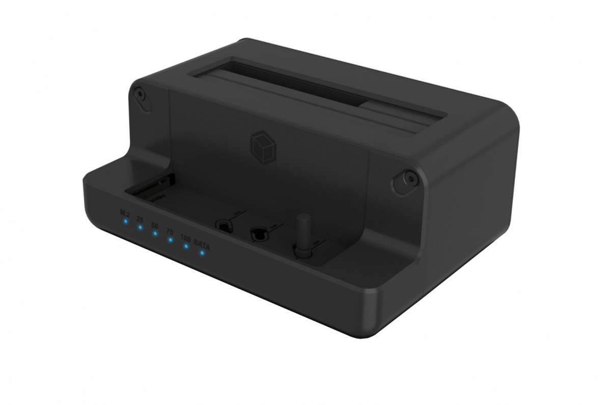 Adapteris raidsonic icy box ib-2914mscl-c31 m.2 nvme ssd &2.5''/3.5'' sata ssd/hdd