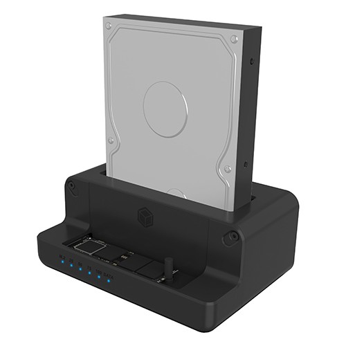 Adapteris raidsonic icy box ib-2914mscl-c31 m.2 nvme ssd &2.5''/3.5'' sata ssd/hdd