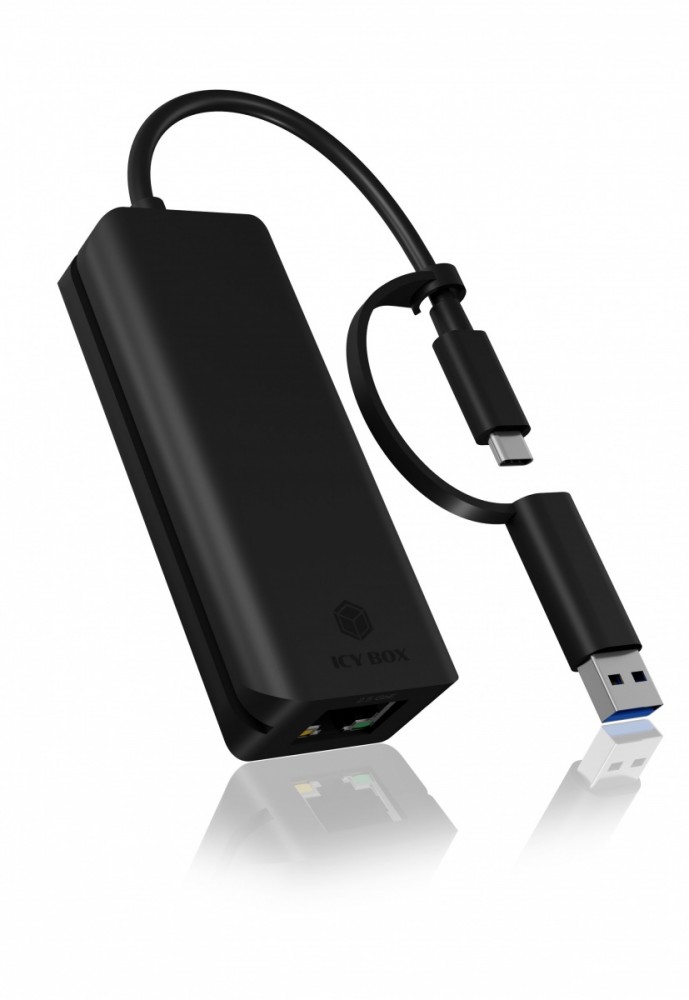 Icybox kabelis ib-lan100-c3 usb type-c į lan