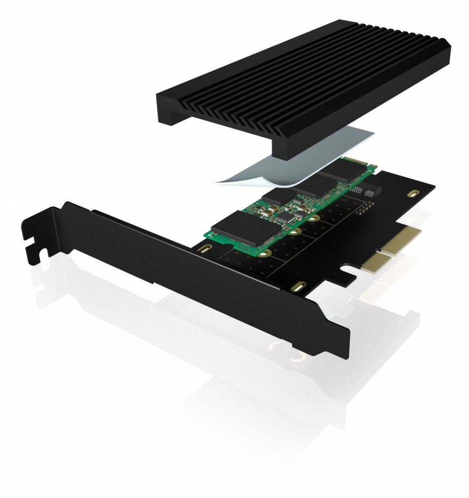 Icybox icy box ib-pci208-hs pci kortelė į m.2 ssd nvm