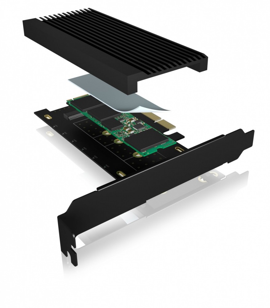 Icybox icy box ib-pci208-hs pci kortelė į m.2 ssd nvm